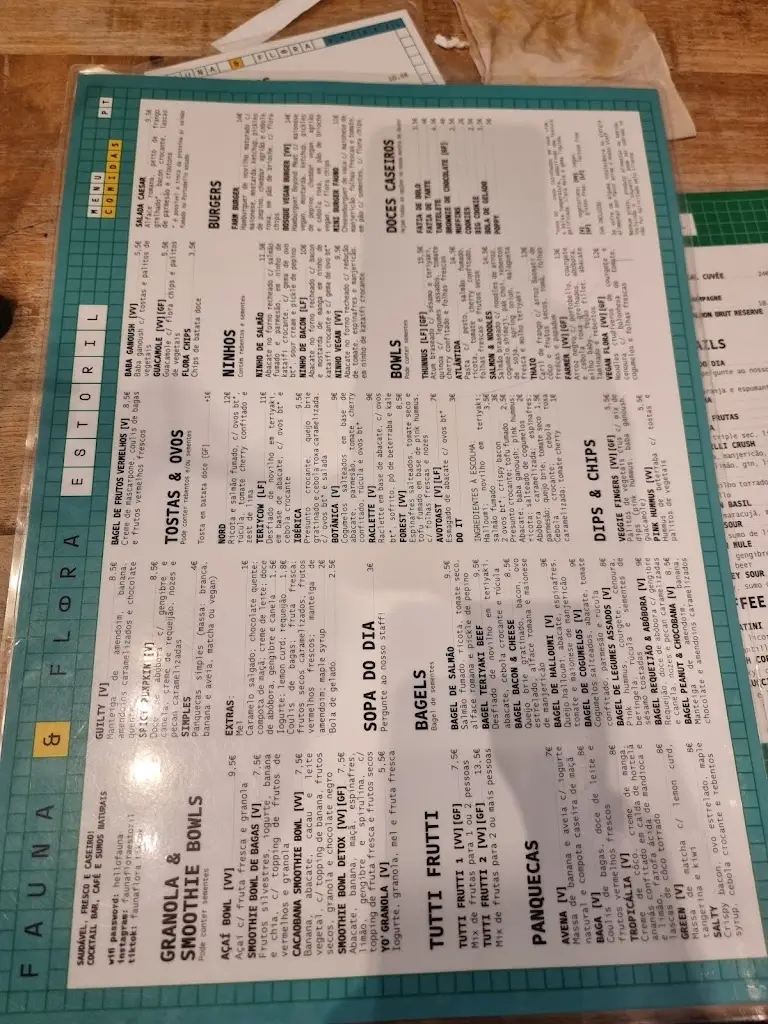 Menu_Restaurante Fauna & Flora - Estoril_Estoril_immagine_1