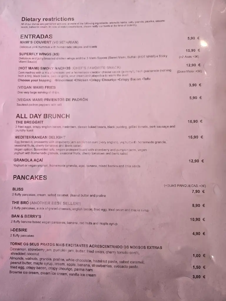 Menu_Miami Mami_Estoril_immagine_2