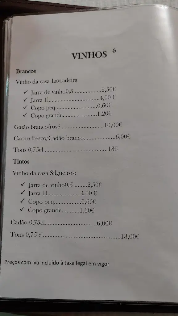 Menu_Tasquinha da Tia Teresa_Lajeosa_immagine_2