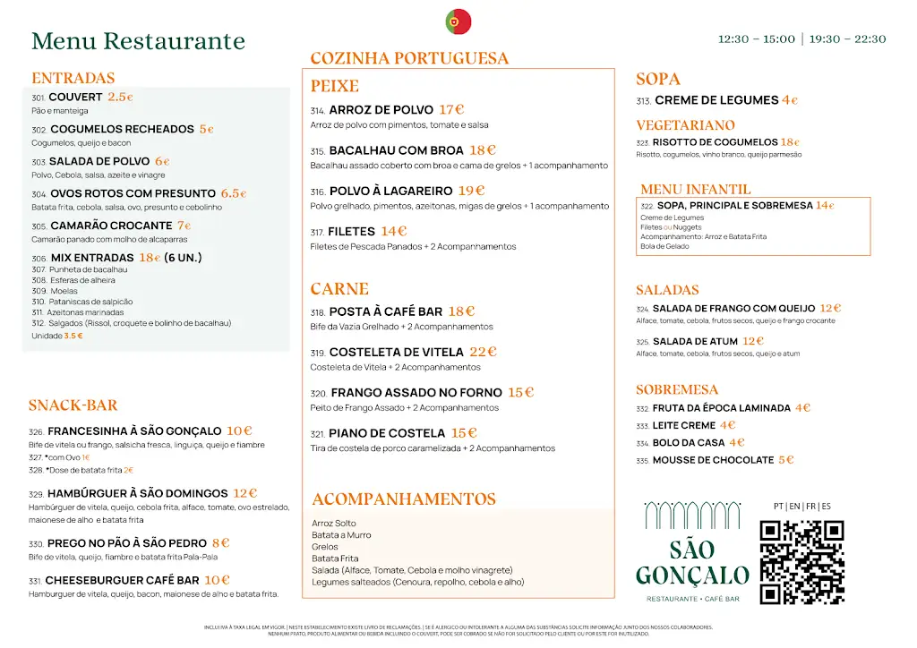 Menu_São Gonçalo - Restaurante - Café Bar_Gonçalo_immagine_1