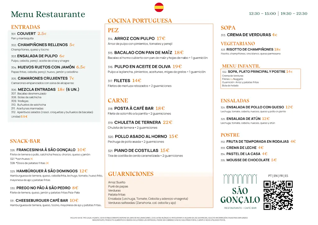 Menu_São Gonçalo - Restaurante - Café Bar_Gonçalo_immagine_3