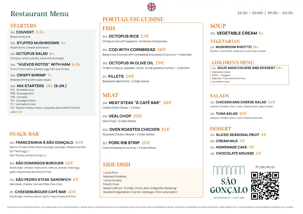 Menu_São Gonçalo - Restaurante - Café Bar_Gonçalo_immagine_4
