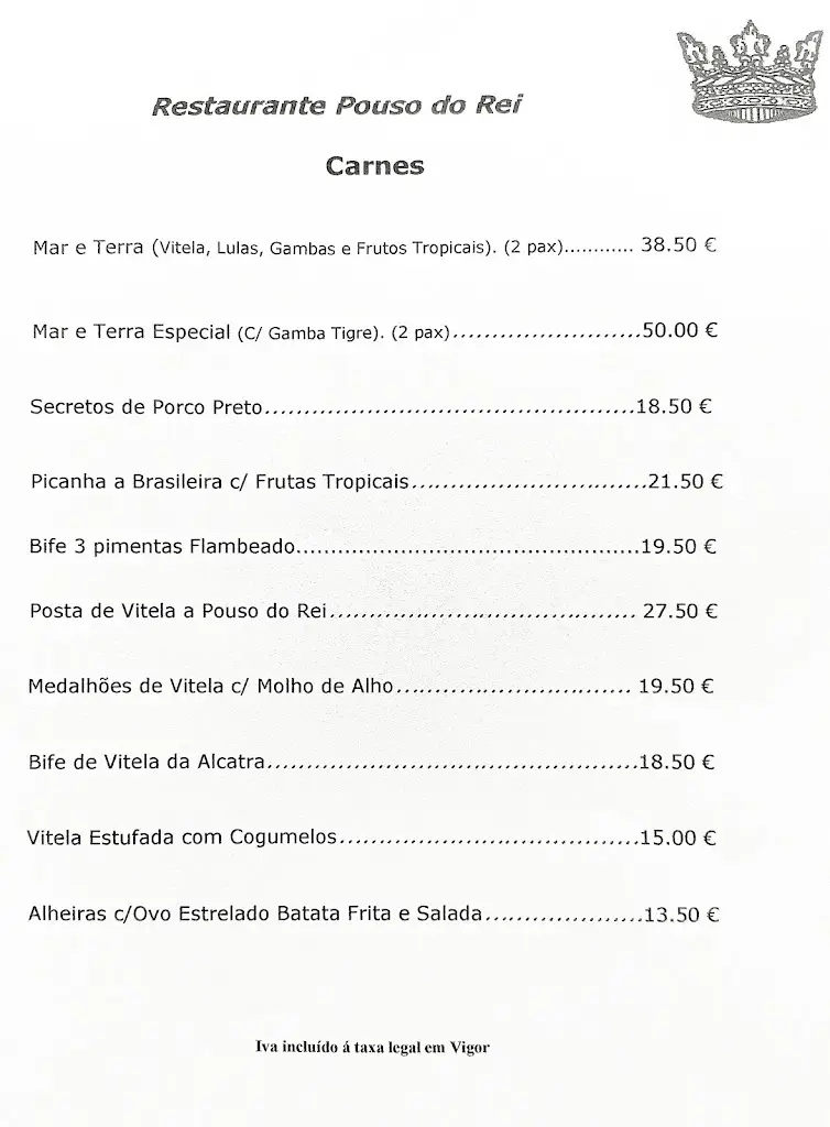Menu_Pouso do Rei_Albergaria-a-Velha_immagine_1
