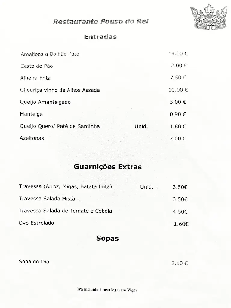 Menu_Pouso do Rei_Albergaria-a-Velha_immagine_2