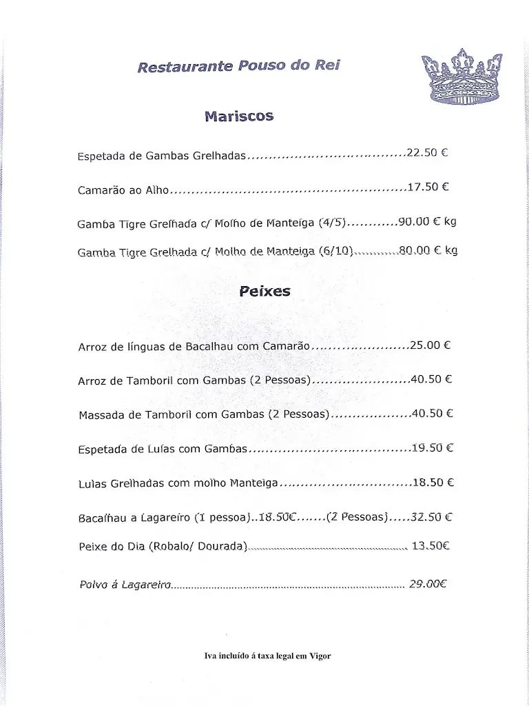 Menu_Pouso do Rei_Albergaria-a-Velha_immagine_3