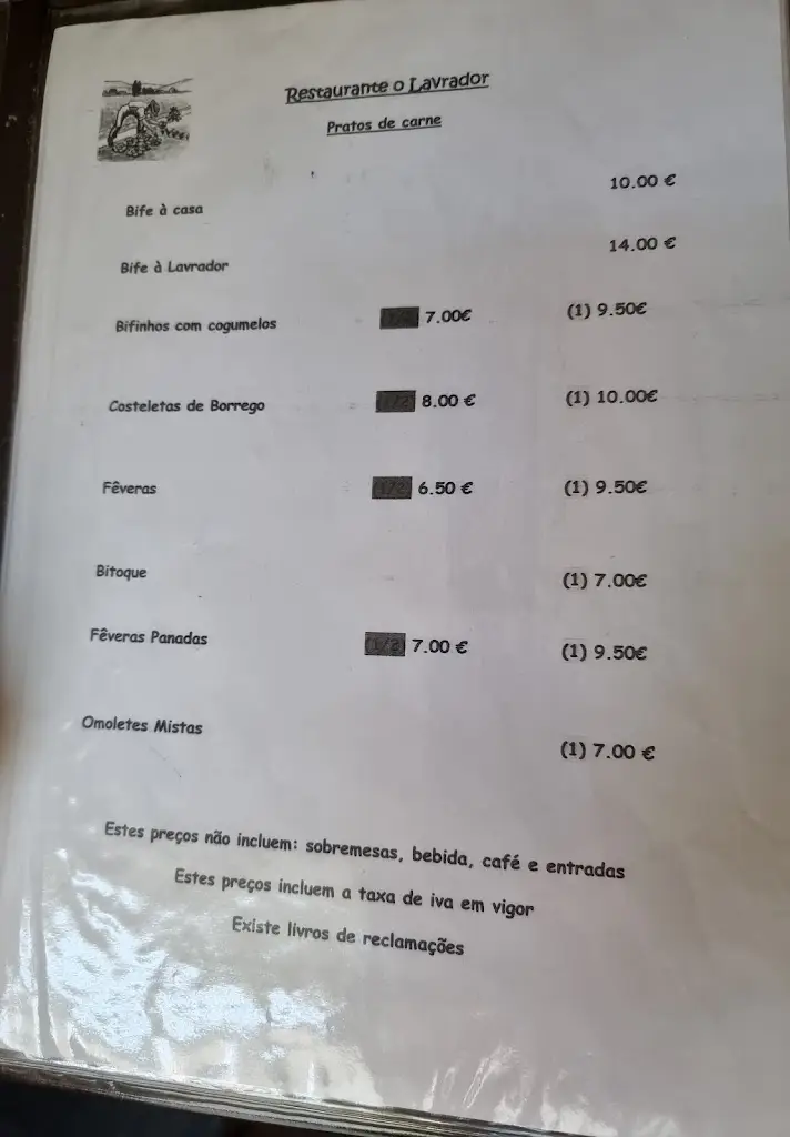 Menu_Restaurante O Lavrador_Leomil_immagine_1