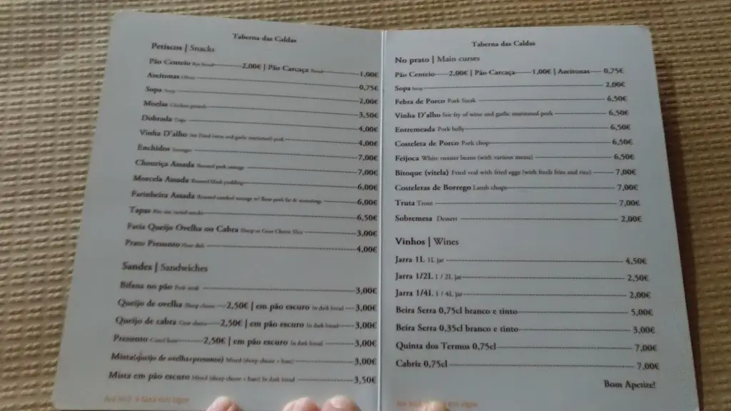 Menu_Taberna das Caldas_Manteigas_immagine_2
