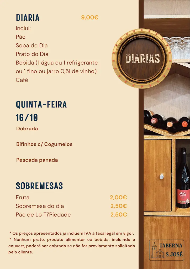 Menu_Taberna S. José_Albergaria-a-Velha_immagine_2