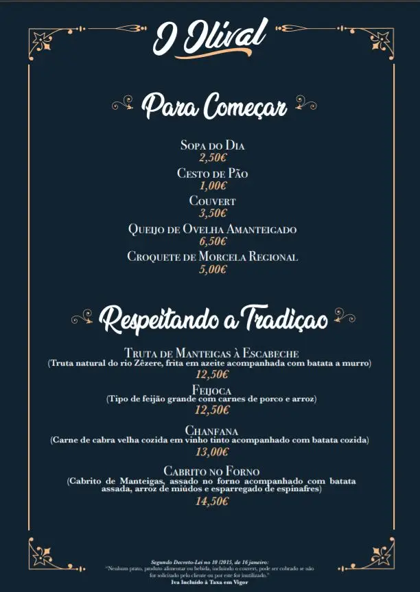 Menu_O Olival_Manteigas_immagine_2