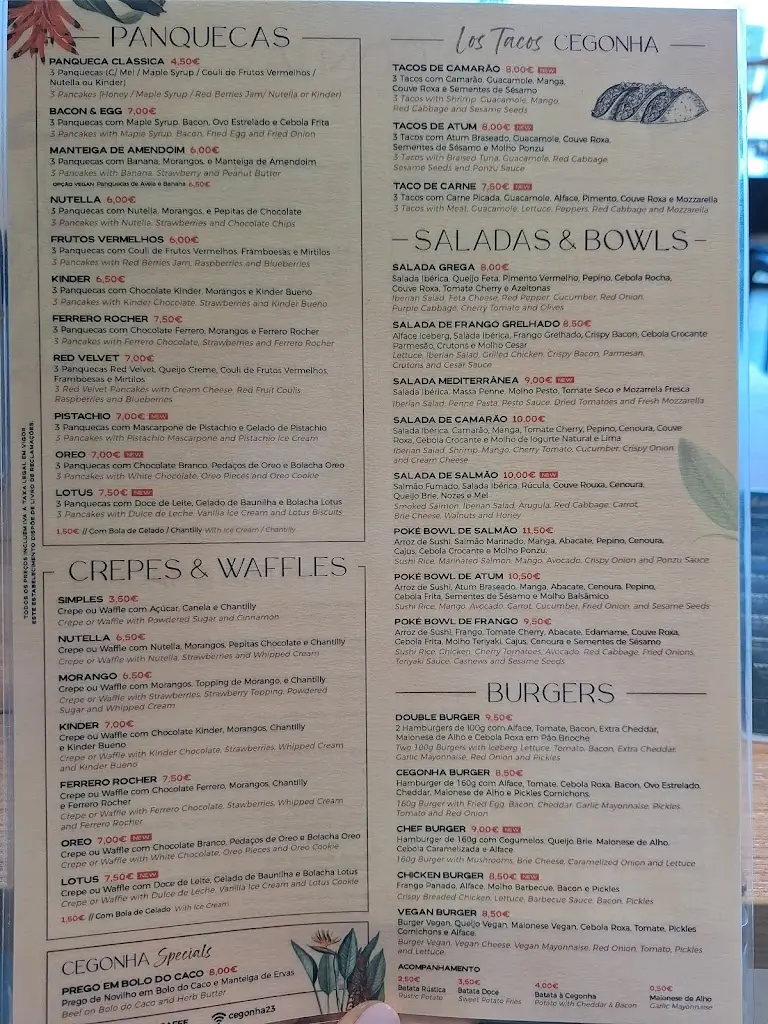 Menu_Cegonha Caffe & Brunch_Lourinhã_immagine_2