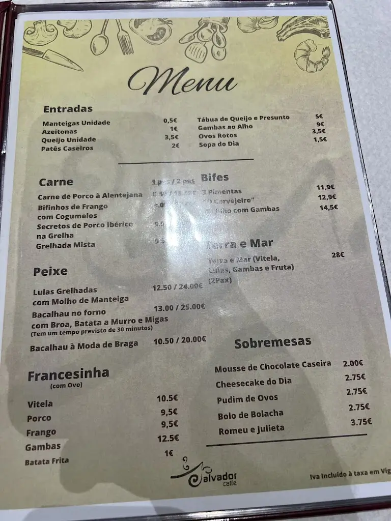 Menu_Salvador Caffé_Albergaria-a-Velha_immagine_3