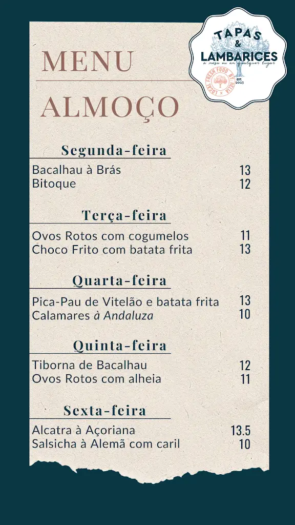 Menu_Tapas & Lambarices_Lourinhã_image_1