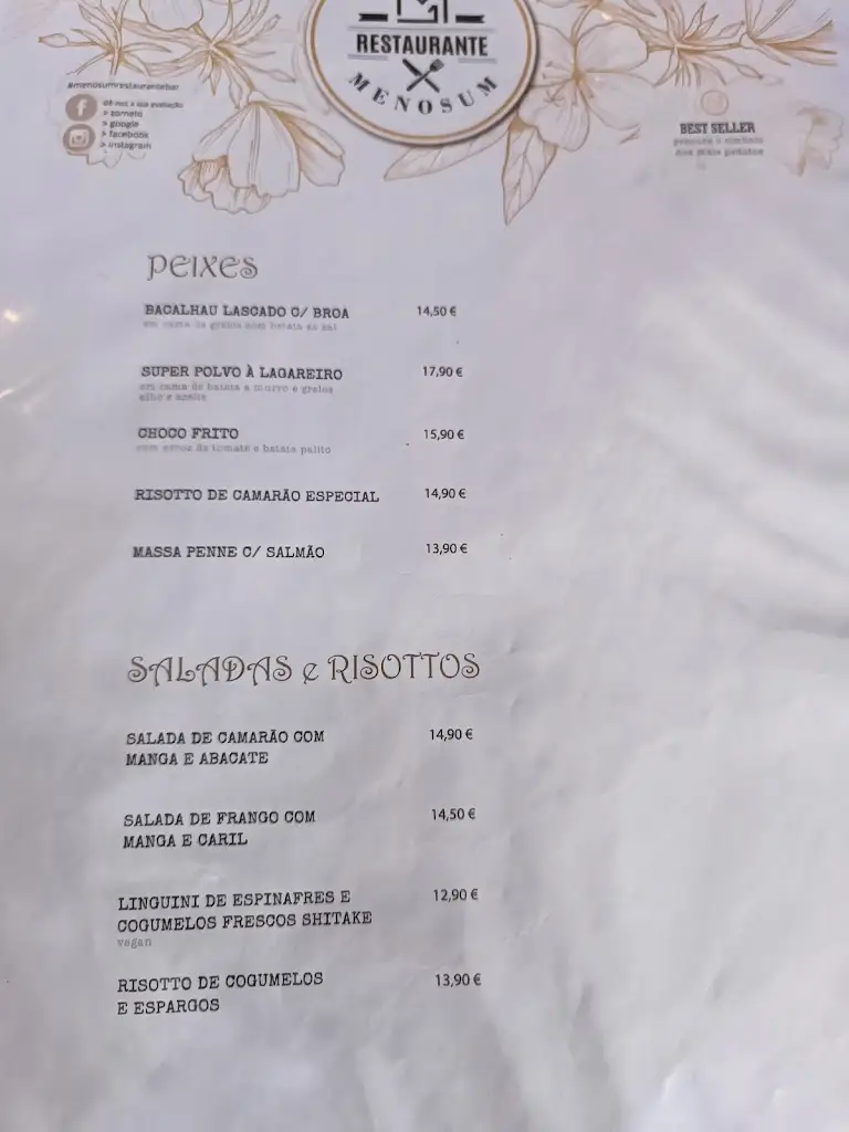 Menu_MENOSUM - RESTAURANTE GARRAFEIRA_Massamá_immagine_1