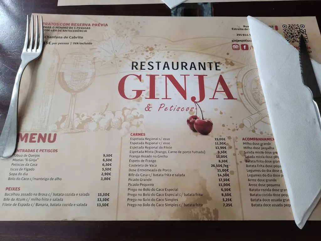 Menu_Restaurante A Ginja_Mata de Lobos_imagen_3