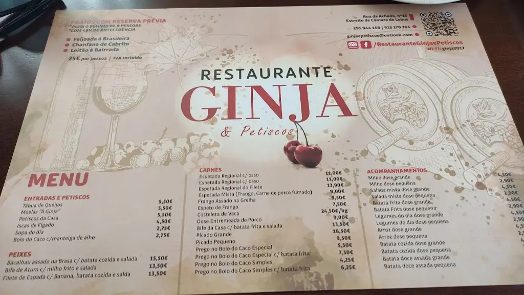 Menu_Restaurante A Ginja_Mata de Lobos_imagen_4