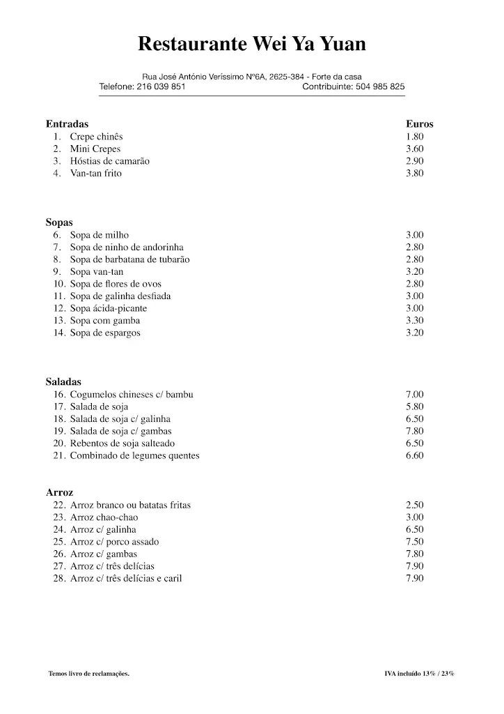 Menu_Wei Ya Yuan_Forte da Casa_immagine_1