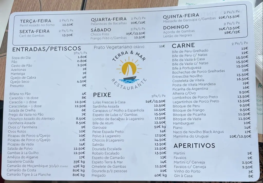 Menu_Terra & Mar Restaurante_Forte da Casa_image_3