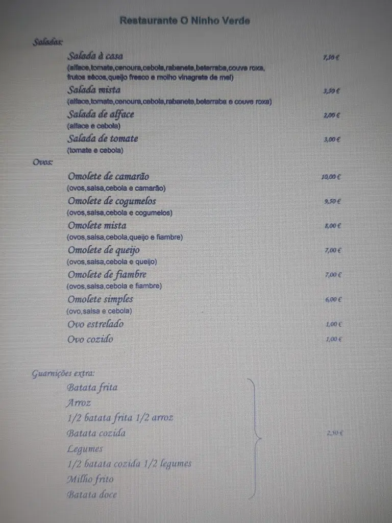 Menu_O Ninho Verde_Mem Martins_immagine_1