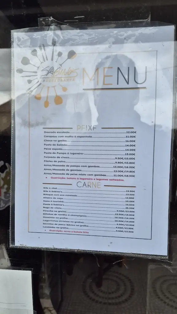 Menu_Sabino's Restaurante_Malveira_immagine_1