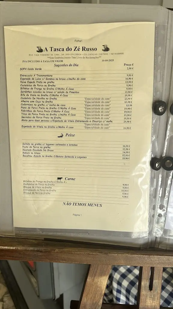 Menu_A Tasca do Zé Russo_Marvila_immagine_3
