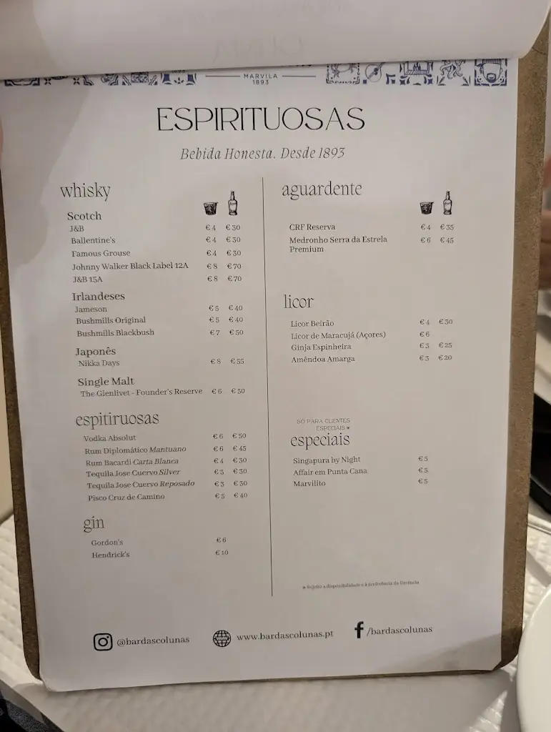 Menu_Bar das Colunas_Marvila_immagine_2