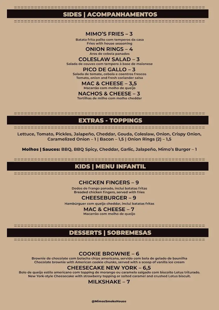 Menu_Mimo's Smoke House_Meios_immagine_1