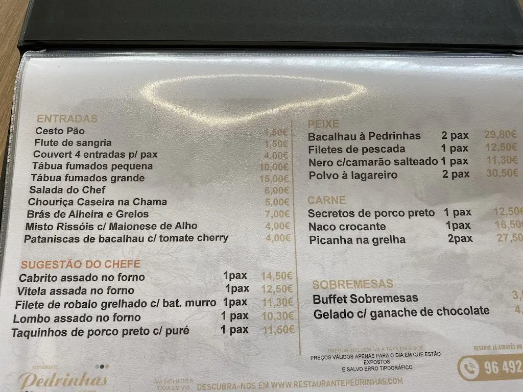 Menu_Restaurante Pedrinhas_Nespereira_immagine_2