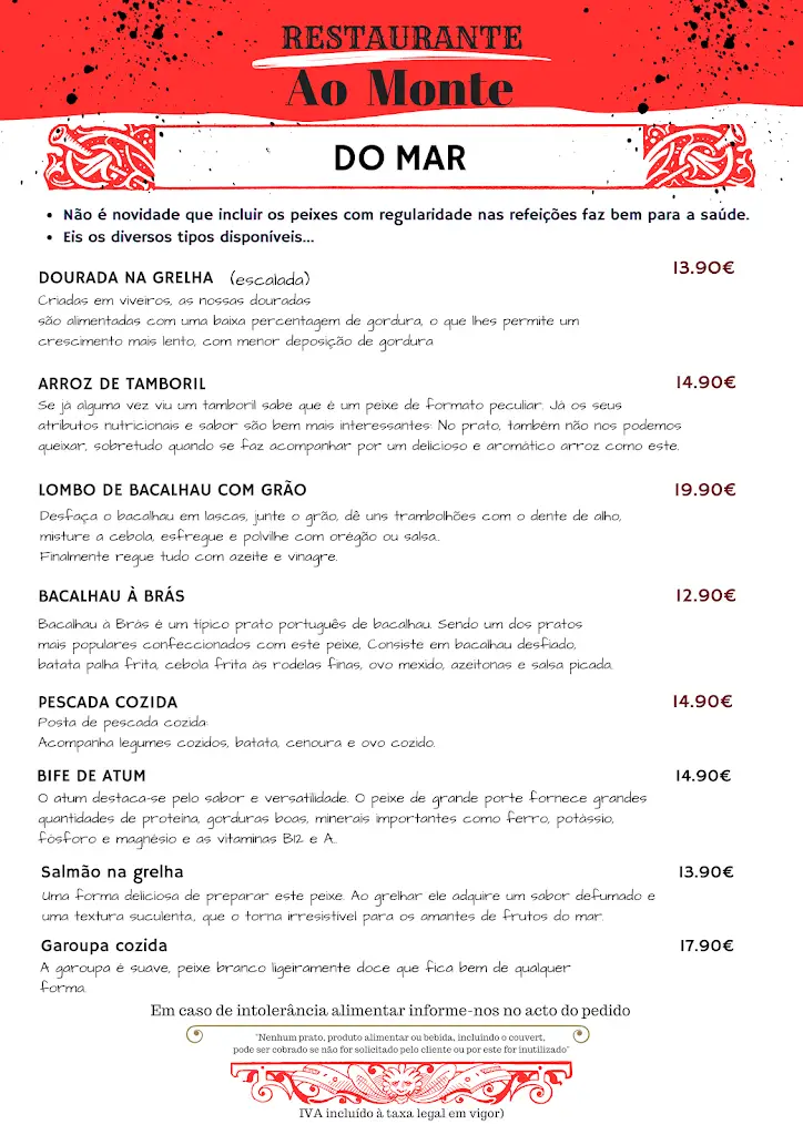 Menu_Ao Monte_Monte Abraão_imagen_1