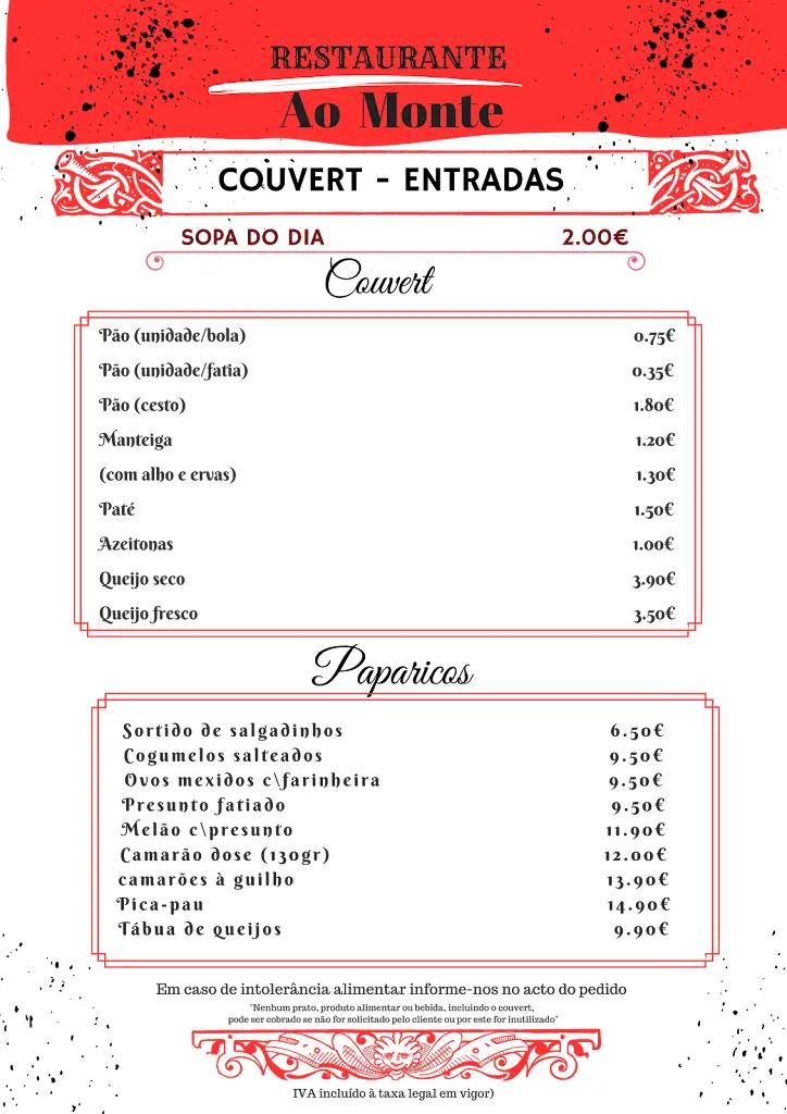 Menu_Ao Monte_Monte Abraão_imagen_3