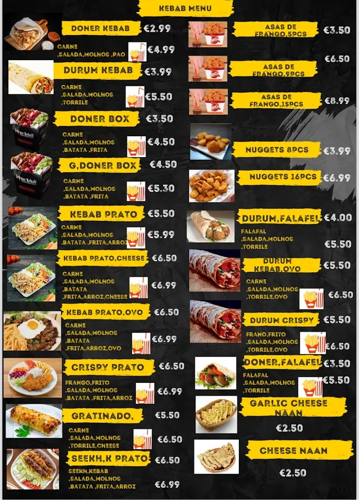 Menu_Gold pizza e kebab_Monte Abraão_imagen_2