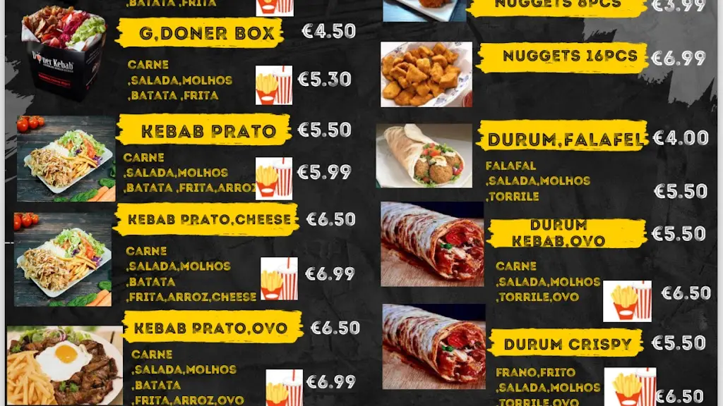 Menu_Gold pizza e kebab_Monte Abraão_imagen_4