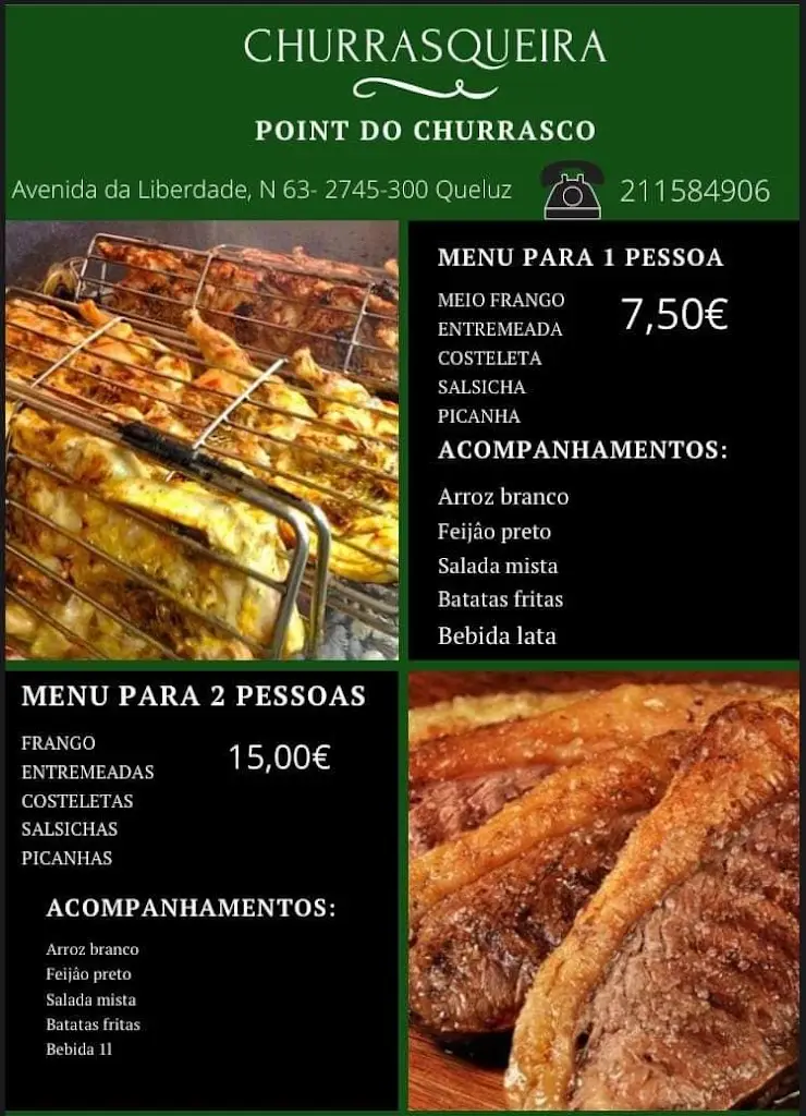 Menu_Churrasqueira - Point Do Churrasco_Monte Abraão_imagen_1