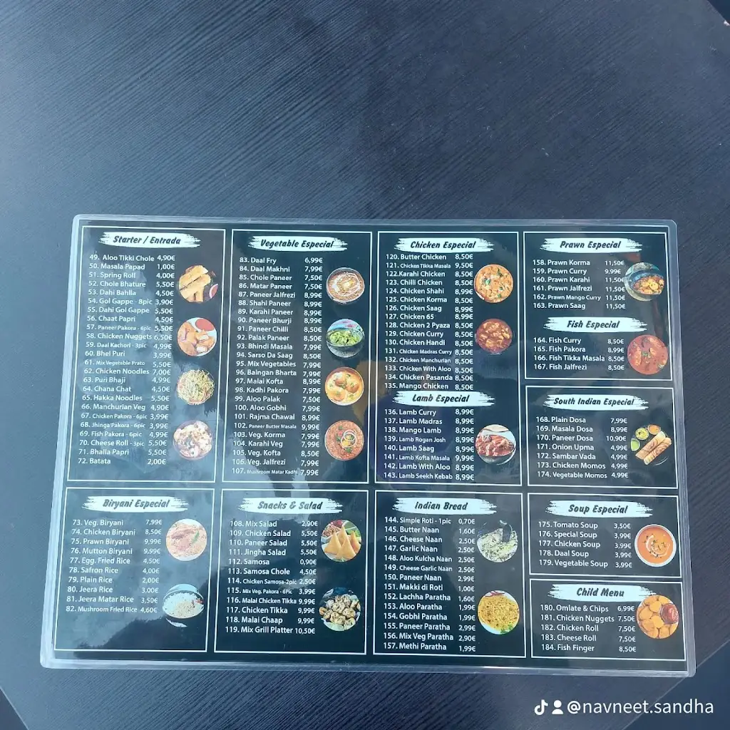 Menu_Punjab Resturant_Olival do Basto_immagine_1