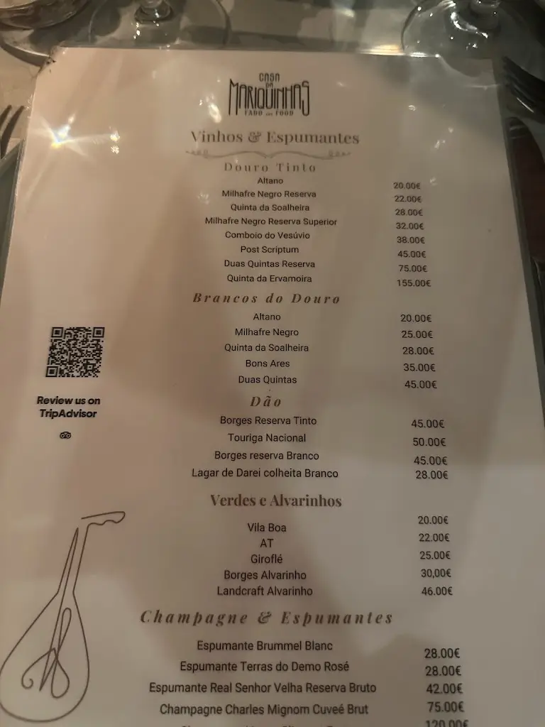 Menu_Casa da Mariquinhas - Fado Porto Est. 1968_Paranhos_immagine_4
