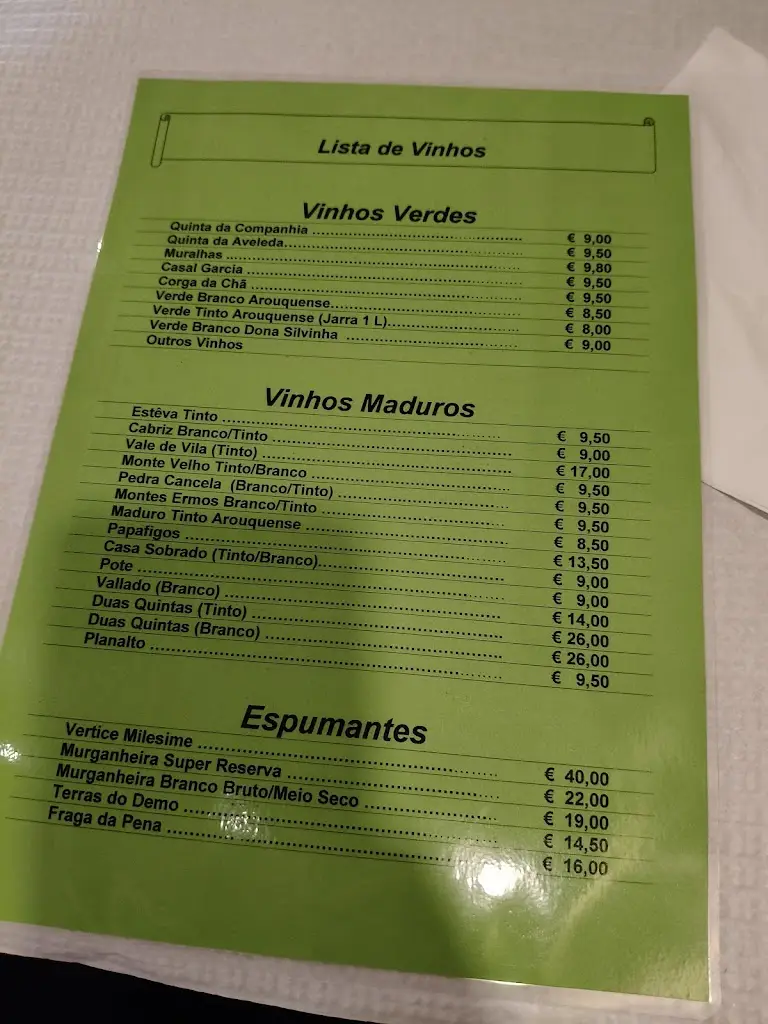 Menu_Café Arouquense_Arouca_immagine_2