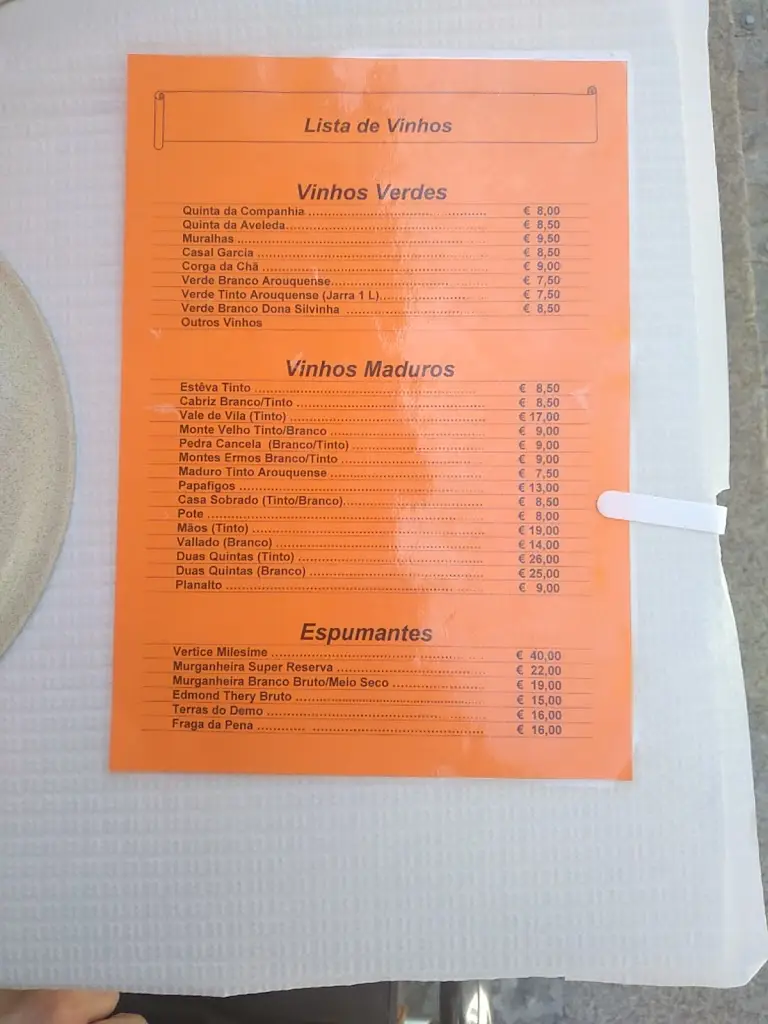 Menu_Café Arouquense_Arouca_immagine_3