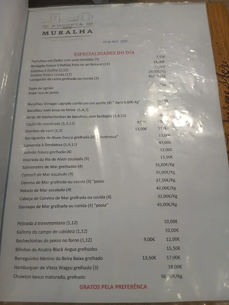 Menu_Encosta da Muralha_Castelo Branco_immagine_1
