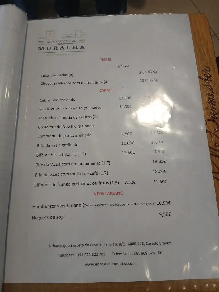 Menu_Encosta da Muralha_Castelo Branco_immagine_2