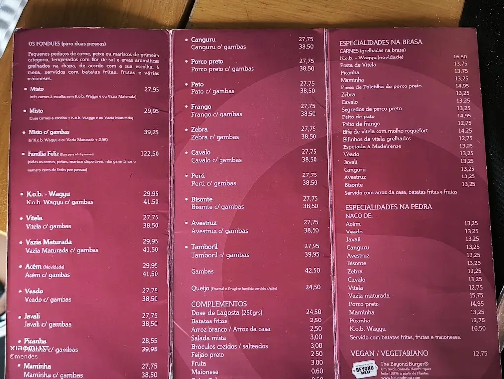 Menu_O Fondue_Palhais_immagine_1