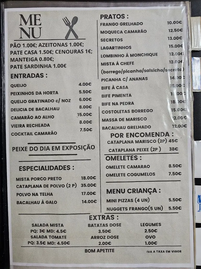 Menu_Restaurante Galo Douro_Pêra do Moço_immagine_1