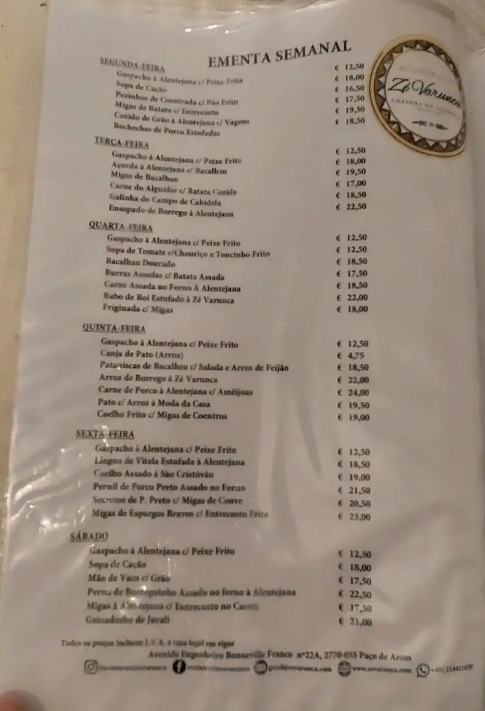 Menü_Zé Varunca_Oeiras_Bild_4