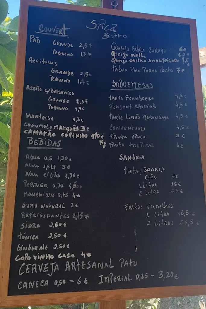 Menü_Restaurante Spica Oeiras_Oeiras_Bild_1