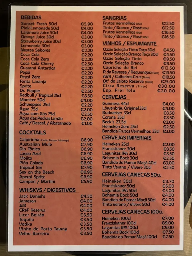Menu_Ozzie Steakhouse - Oeiras_Oeiras_immagine_4