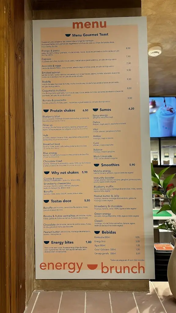 Menu_Energy Brunch - Oeiras_Oeiras_immagine_1