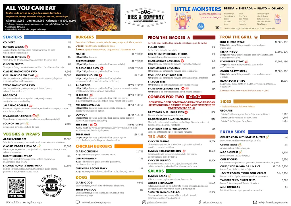 Menu_Restaurante Ribs & Company_Odivelas_immagine_2