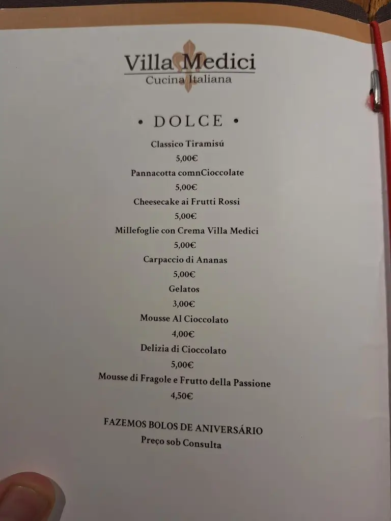 Menu_Osteria Villa Medici (Odivelas)_Odivelas_immagine_4