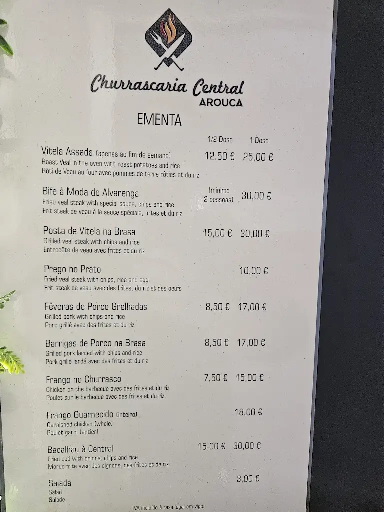 Menu_Churrascaria Central_Arouca_immagine_1