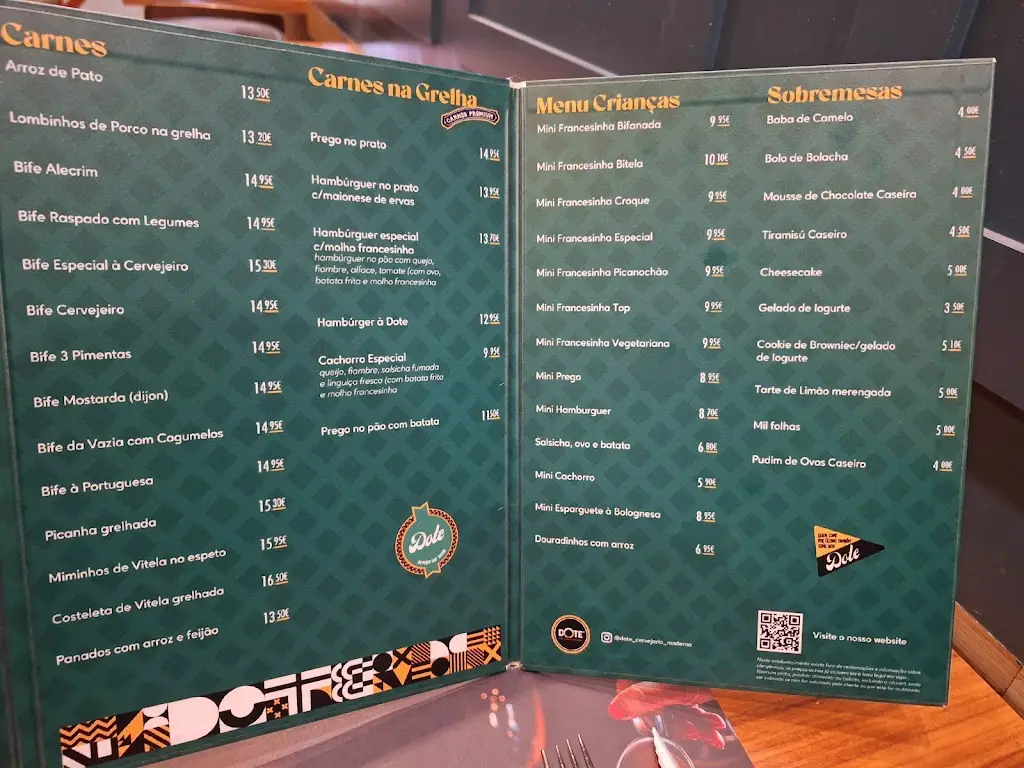 Menu_Dote Odivelas Francesinhas_Odivelas_immagine_2