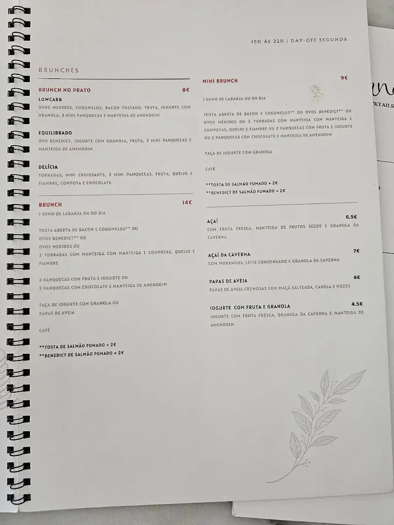 Menu_Caverna Brunch & Cocktails Odivelas_Odivelas_immagine_3