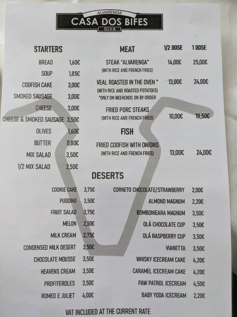 Menu_Casa dos Bifes Silva_Arouca_immagine_1